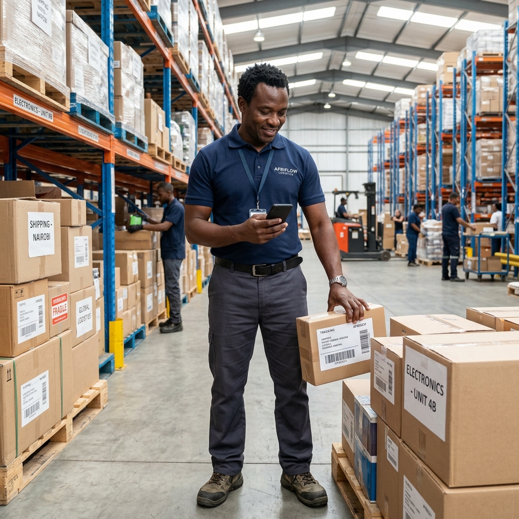 Responsable logistique avec TknoFlow